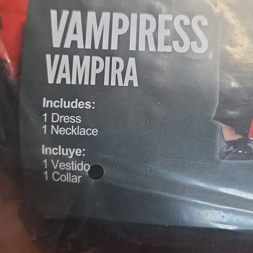 Morph Costume Girls Vampiress‎ Dress Halloween Size Medium (7-8)